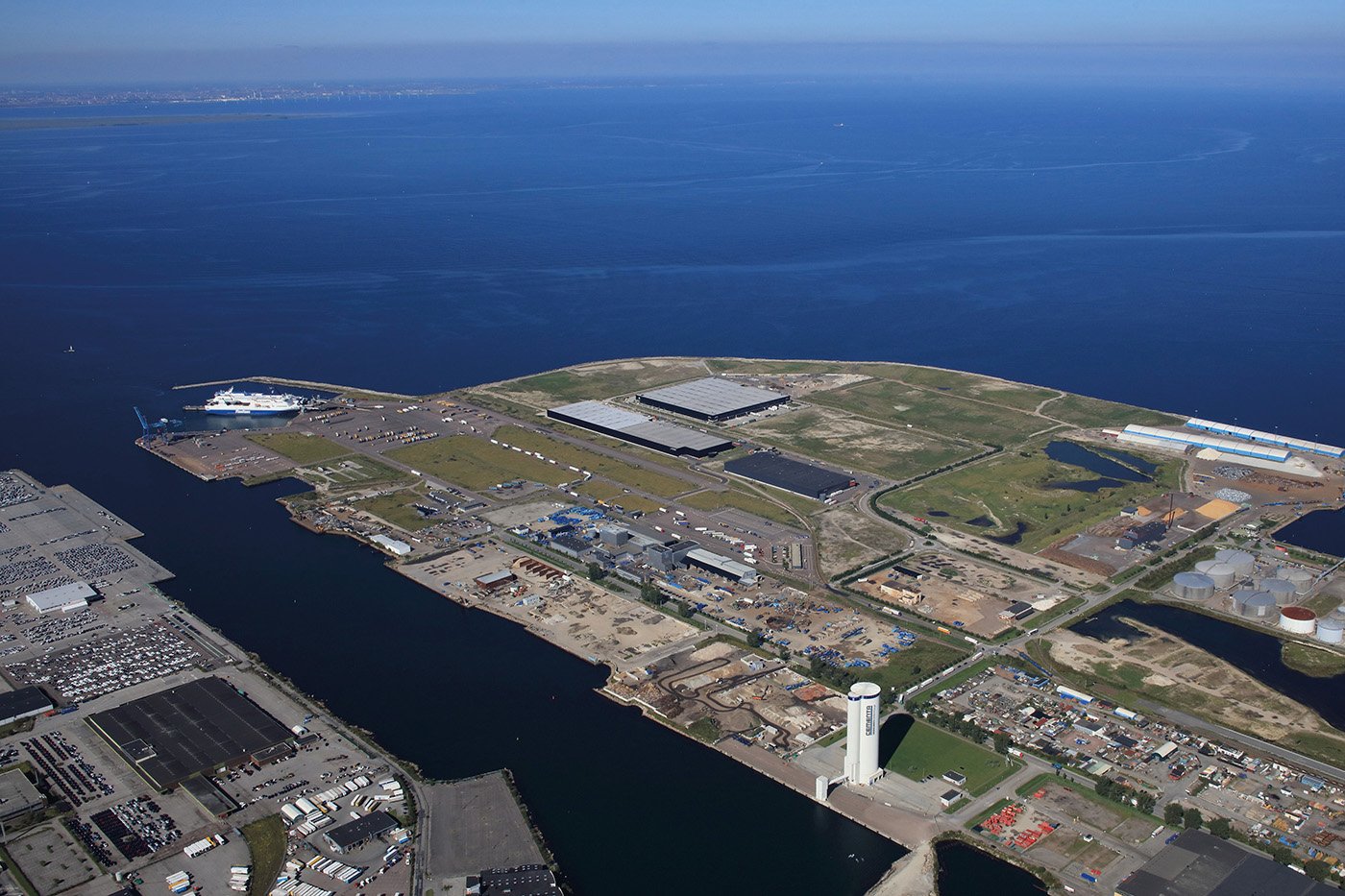 Här i Malmö hamn kommer koldioxidhubben placeras.. Foto: Malmö Stad.