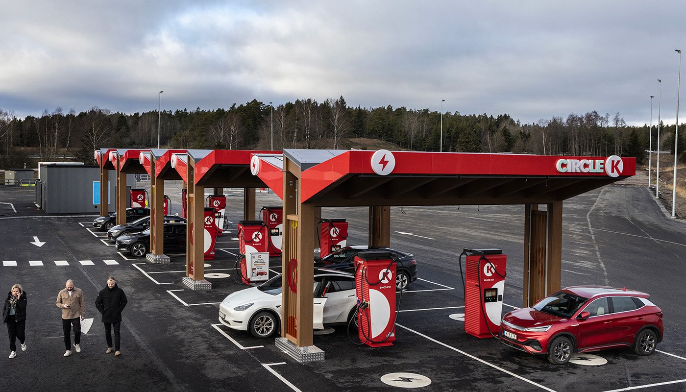 Circle K:s nya station i Järna. Foto: Circle K.