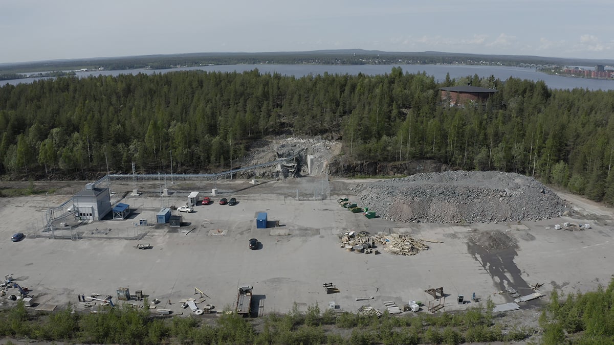 Hybrits vätgaslager från luften. 