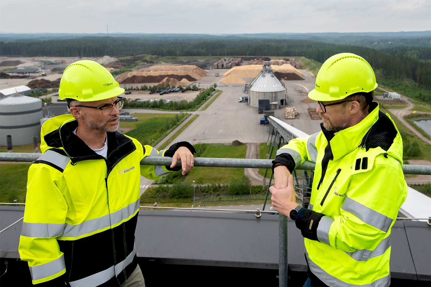 Ken Carlström och Jonas Holmberg på Borås Energi och Miljö. Foto: Anna Sigge.