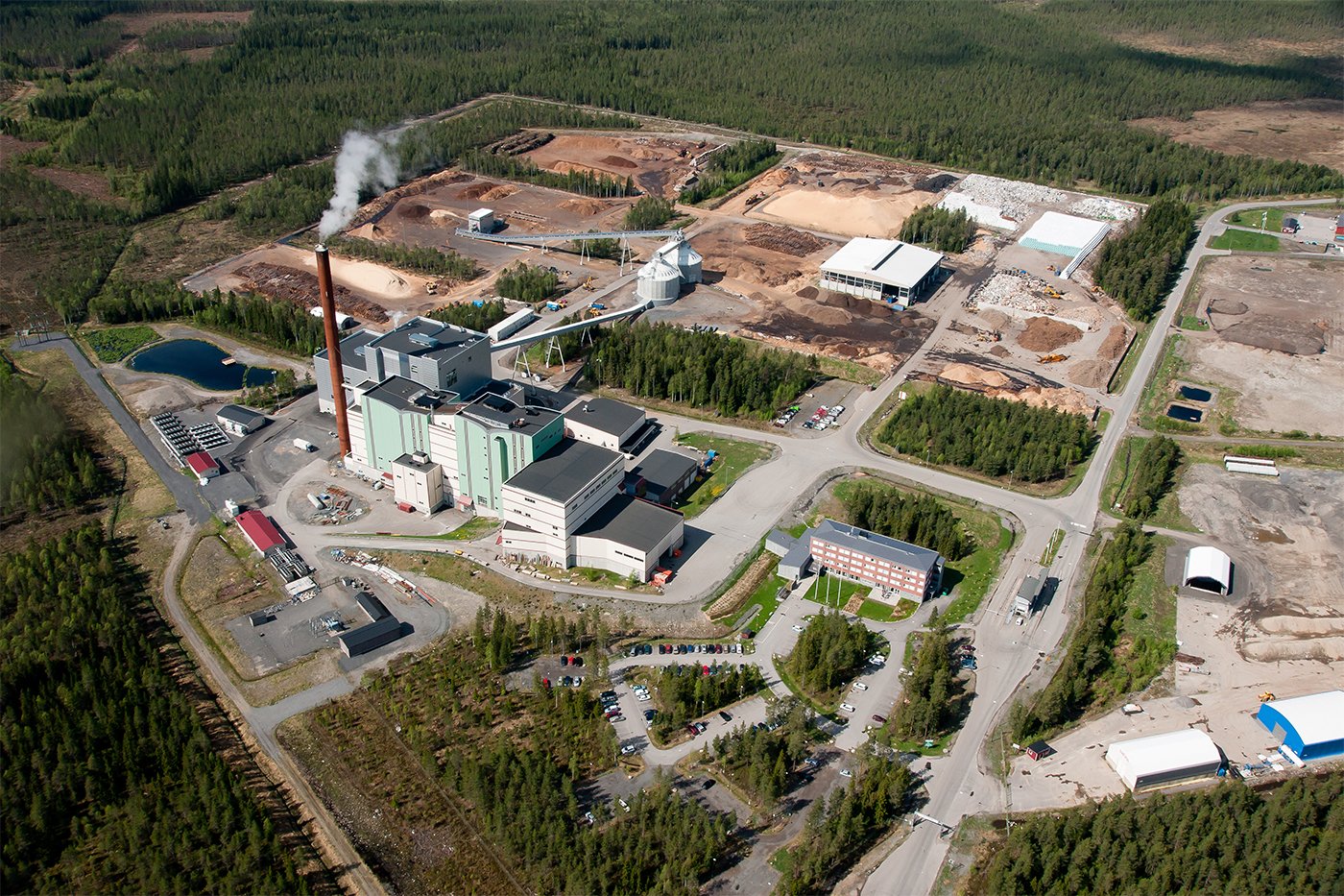 Dåva kraftvärmeverk i Umeå. Foto: Umeå Energi.