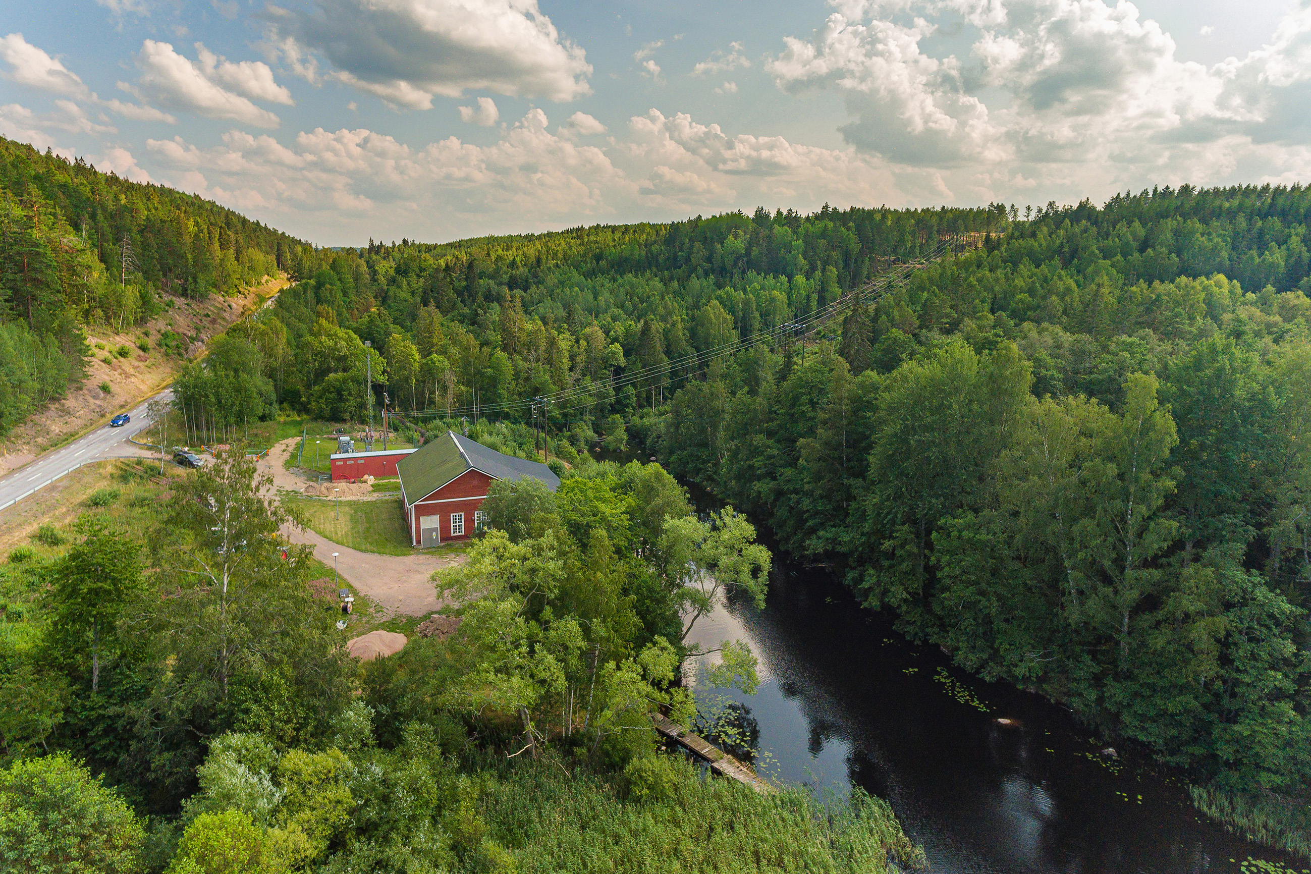 Visskvarn vattenkraftstation vid Bulsjöån. Foto: Tranås Energi. 