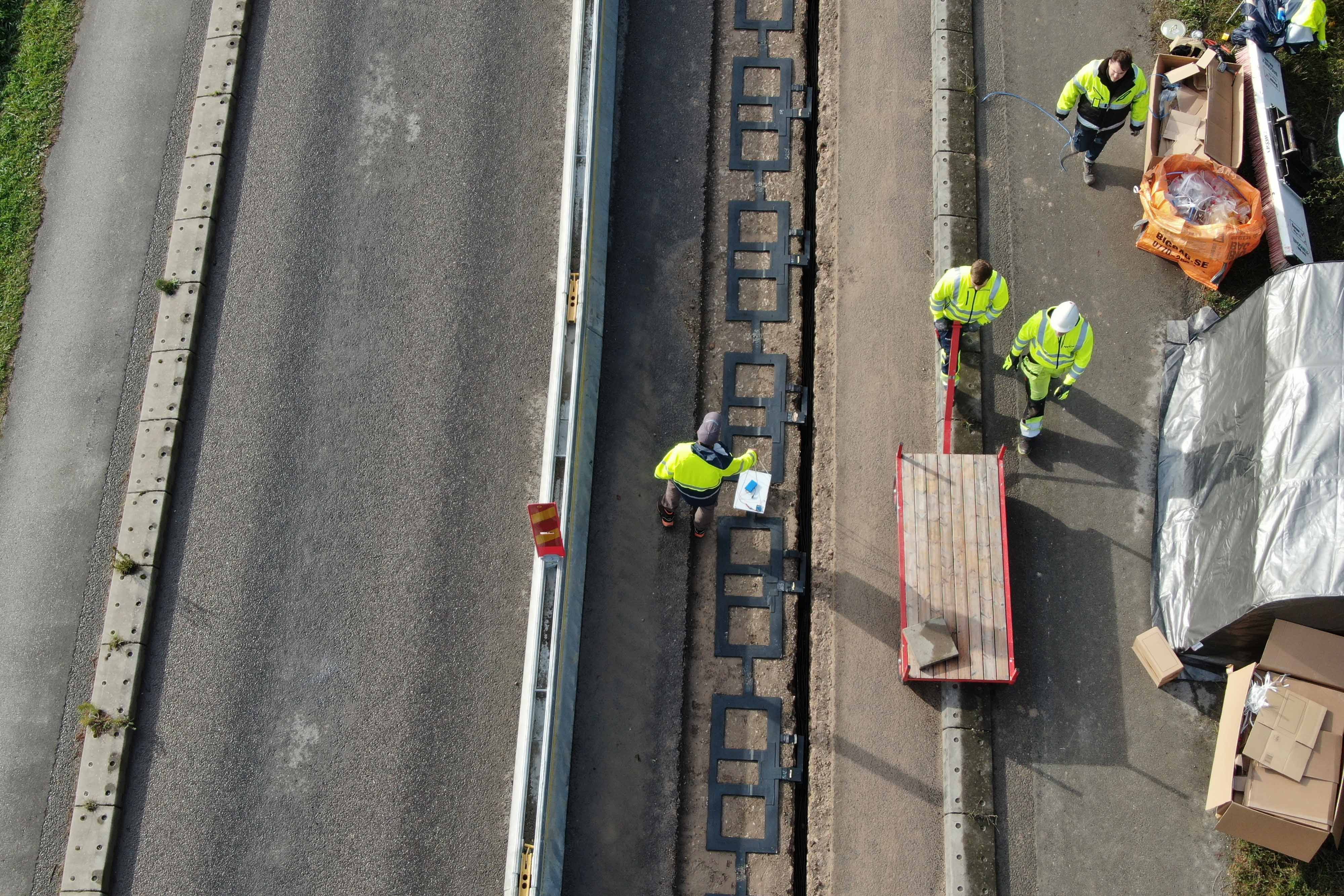 Smartroad Gotland har byggt elvägar som är totalt 1,6 kilometer långa.