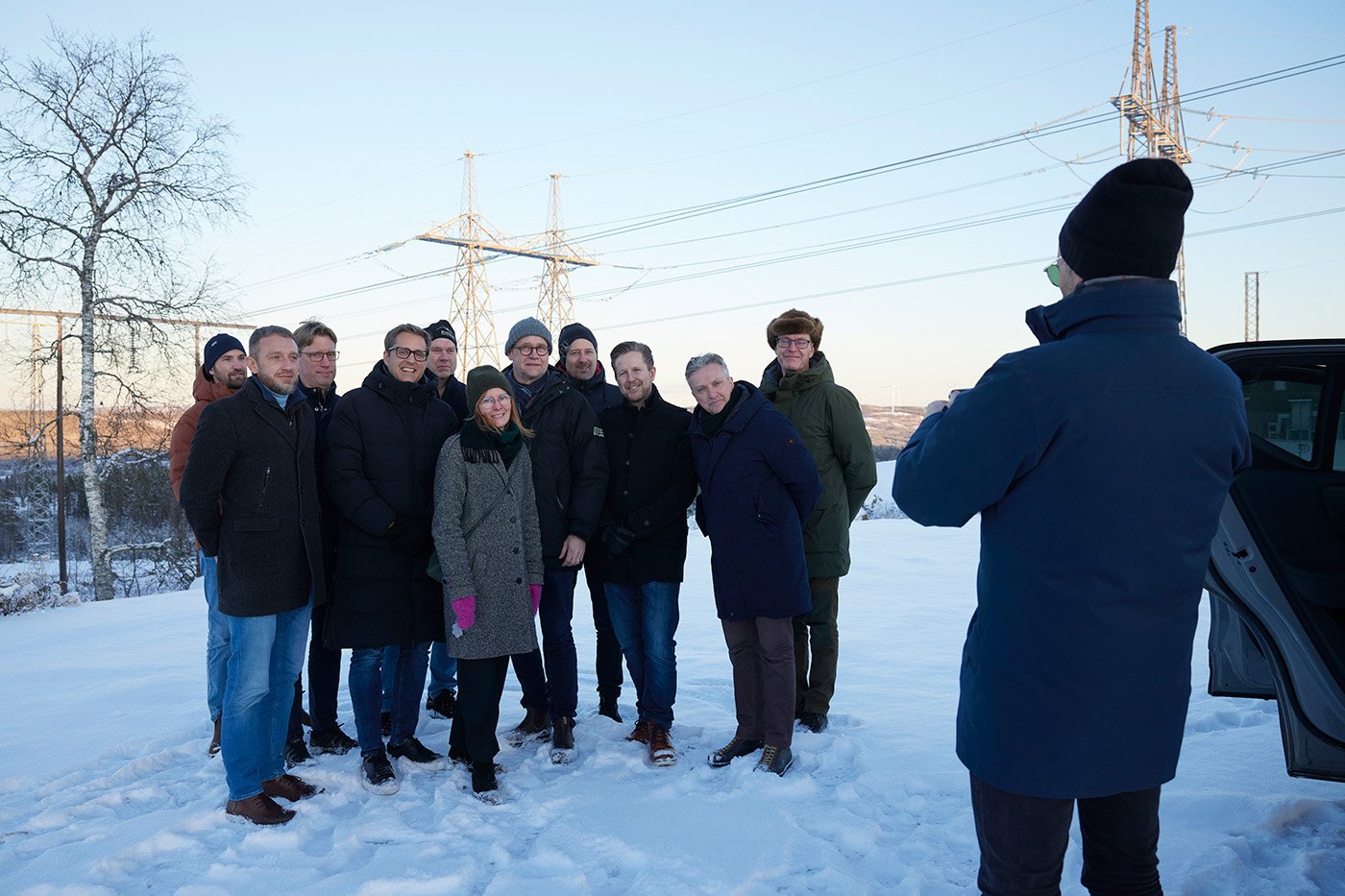 Företrädare för RES, Prime Capital och Ånge kommun samlades i Ånge under tisdagen.