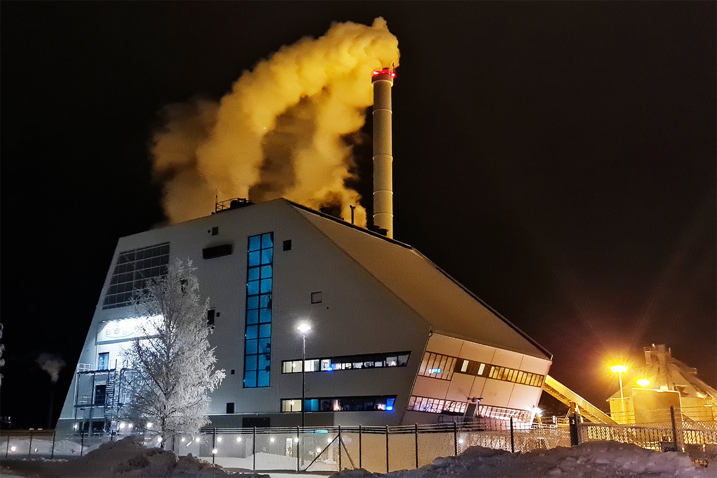 Kraftvärmeverket i Vimmerby. Foto: Vimmerby Energi & Miljö.