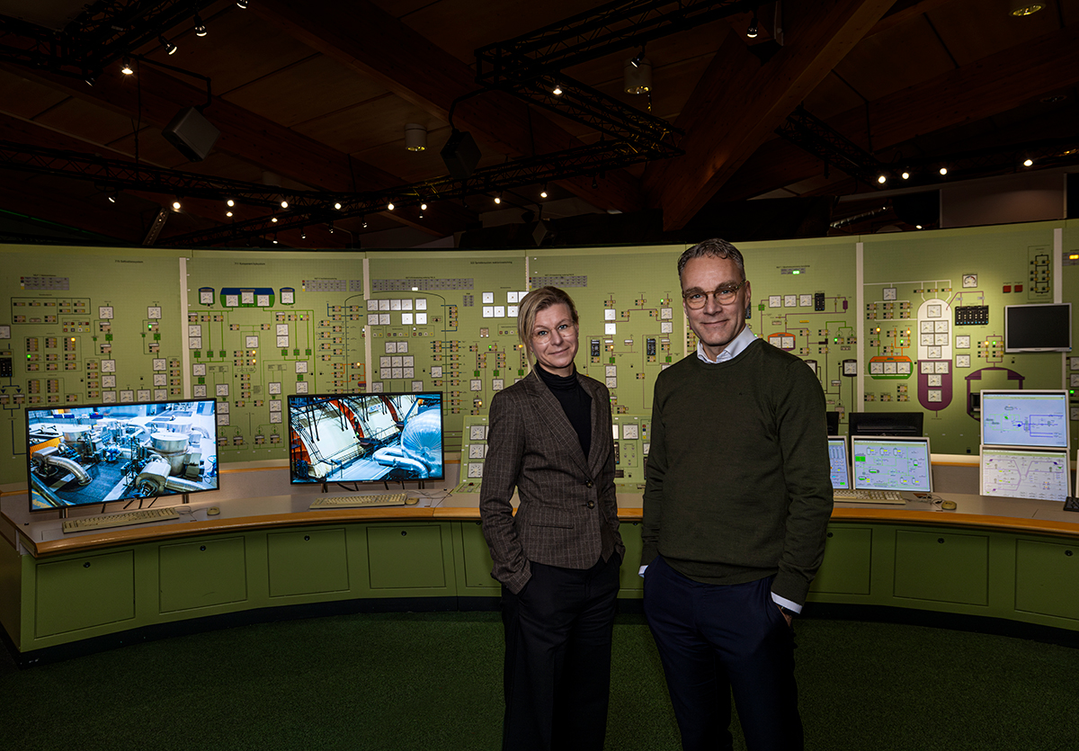 Pia Kilbo och Björn Linde ser ett ökad framtidstro för kärnkraft, vilket även märks hos studenter. Foto: Sören Håkanlind.