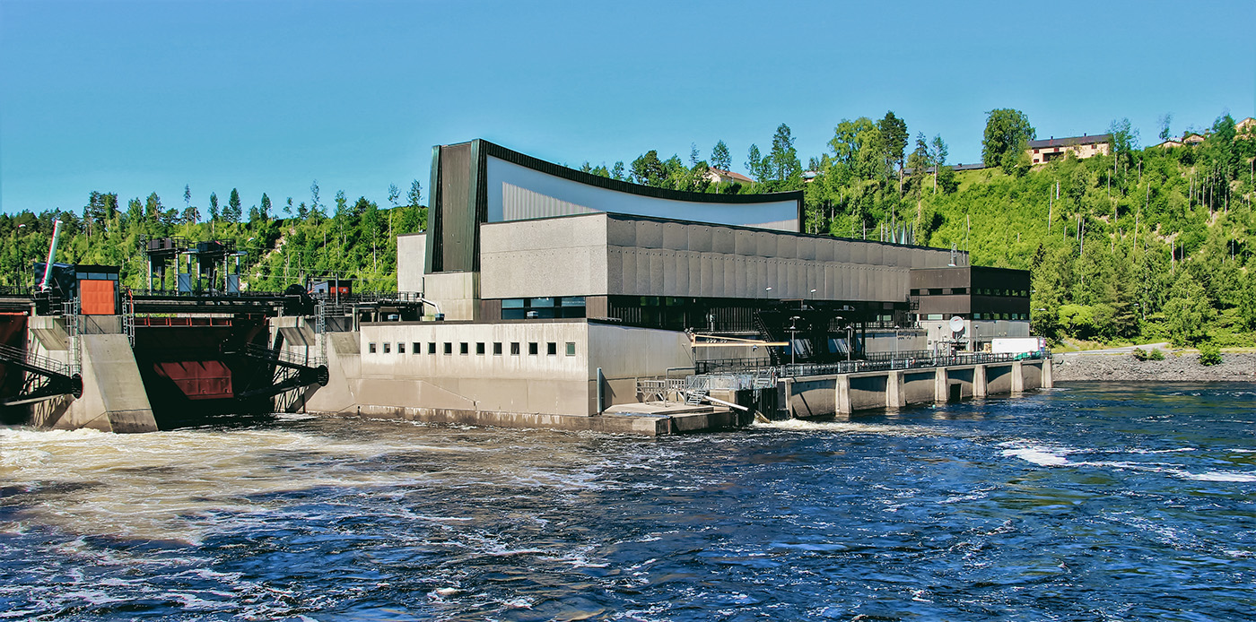 Vattenkraftverk i Sollefteå. Foto: Mostphotos.