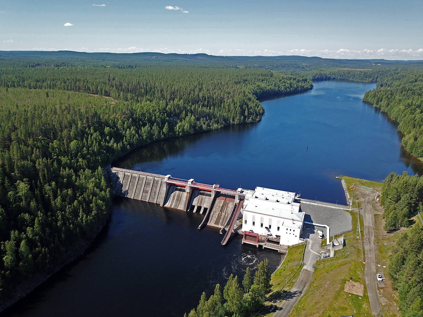 Granfors - en av Skellefteå Krafts många vattenkraftverk. Foto: Skellefteå Kraft.