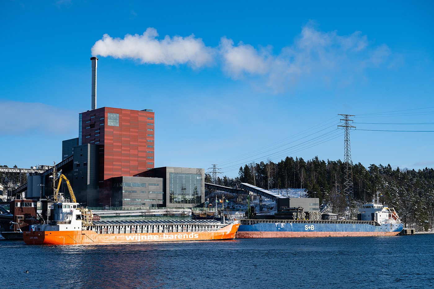 Igelsta kraftvärmeverk, söder om Stockholm. Foto: Söderenergi.